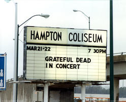Hampton Coliseum Marquee - March 22, 1985